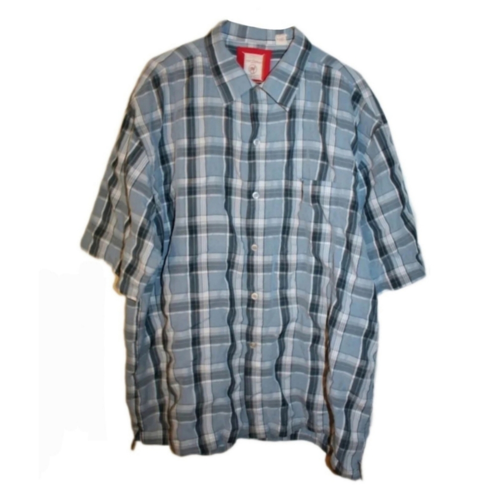 Men's Plaid Button-Up Shirt